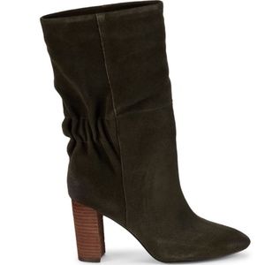 Charles by Charles David Barrie Olive Suede Boots
